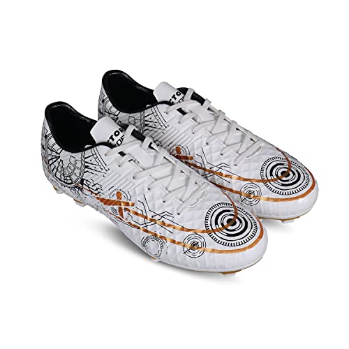 Image of Vector X Men & Boys Football Shoe /Studs|Sports & Athletic Footwear PU Upper with TPU Sole|Lightweight Comfortable & Maximum Grip Soccer Cleats |Multi Ground Shoes for Training & Practice