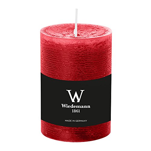 durchgefärbte Stumpenkerzen (H x Ø) 100 x 68 mm, Farbe Rubin Rot,...