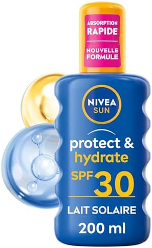 NIVEA SUN Spray Solaire Protect & Hydrate SPF 30 200 ml — Crème S...
