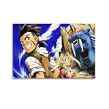 OODJHWWA Póster decorativo para pared, diseño de bestia de dibujos animados, pintura para dormitorio, 60 x 90 cm, estilo sin marco