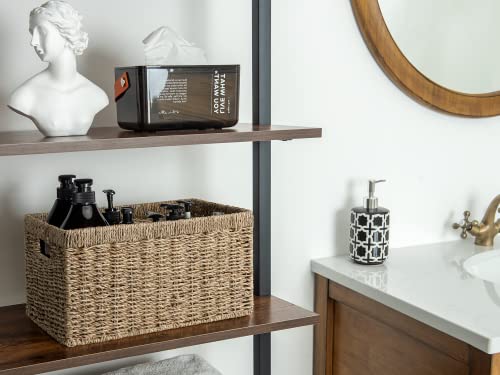 StorageWorks-Seagrass-Storage-Baskets-Rectangular-Wicker-Baskets-with-Built-in-Handles-Medium-2-Pack