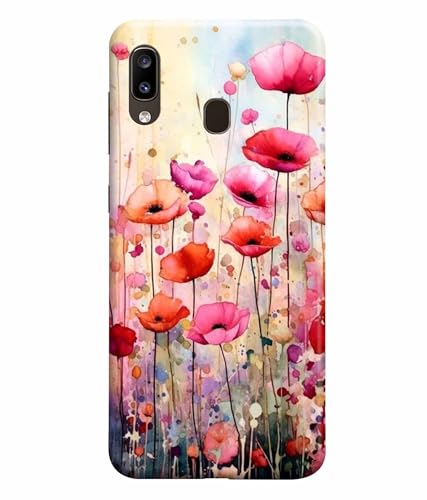 Image of Printed Hard Back Case Cover & Compatible for Samsung Galaxy A20 / Samsung A30 / Samsung M10S | Vintage Flower Art (Multicolor) - D1183