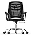 RAC TLV-T27 Silla de Oficina Giratoria Escritorio Ruedas Despacho Estudio-Negra, Normal