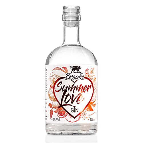 Breaks SUMMER LOVE Gin I Premium Gin mit Himbeeren, Mango, Papaya, Maracuja, Ananas & Melone I Geschmack: Frisch mit…
