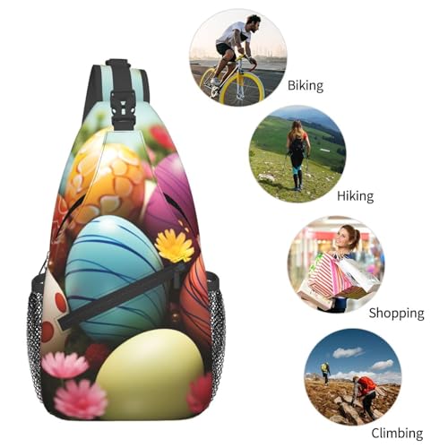 Bolso cruzado Sling para mujer y hombre negro miniatura 5