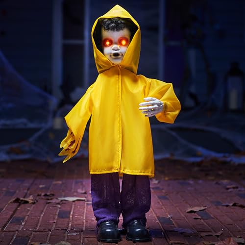 JOYIN Halloween Decorations Outdoor, 34“ Life Size Animatronics Ghost Decor