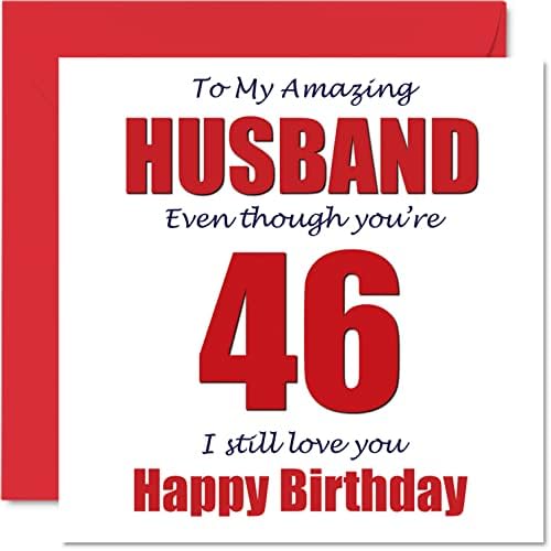 Funny 75th Birthday Cards for Husband - 75 I Still Love You - Happy Birthday Card for Husband from Wife Partner, Seventy-Five Seventy-Fifth Hubby Banter Gifts, 145mm x 145mm Joke Humour Greeting Cards