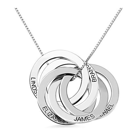 Getname Personalized Russian Ring Necklace Cover