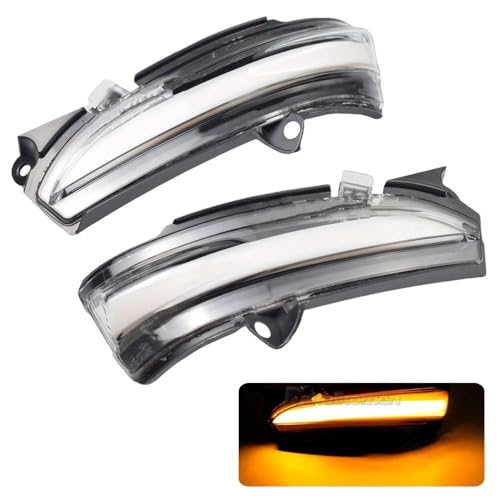 Feu clignotant dynamique LED Ford Mondeo MK5 à défilement fluide jaune - 2