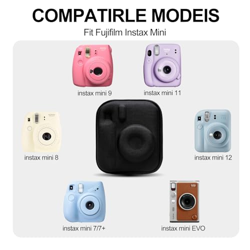 Funda rígida XANAD para cámara Fujifilm Instax Mini Rosa miniatura 2