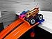 Monster Truck Track Clamp with 4 Lane Start Gate (Track NOT Included) | Compatible with Hot Wheels Track (Blue/Orange) | Eco-Friendly PLA | Made in USA | Monster Truck Track Accessory