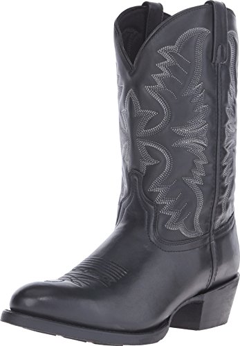 Image of Laredo Mens Birchwood Round Toe Pull On Casual Boots Mid Calf - Black