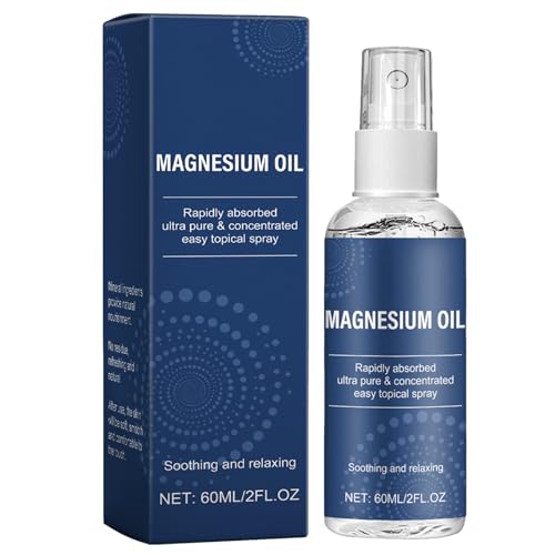Aceite de Magnesio en Spray,Spray de Aceite Esencial para Dormir,Spray para Dormir Natural,Spray Relajante para Dormir,Sleep Spray Bruma Almohada Dormir para Mejorar el Sueño,60ml
