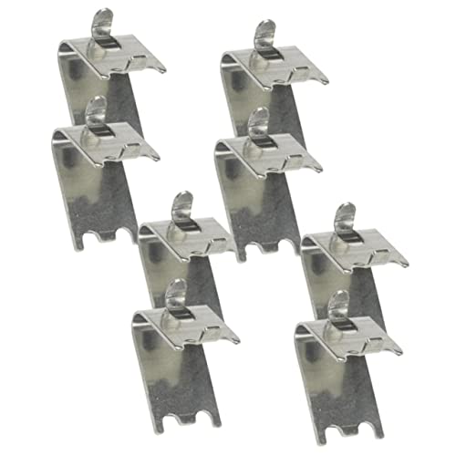 HOLIDYOYO 8 piezas Clips de Soporte para Estantes de Congelador de Fijación de Estantes de Refrigerador Clip Inoxidable para Almacenaje Frío Accesorios Duraderos y Ajustables