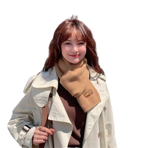 Écharpe tricotée en tweed pour fille et femme avec maille longue