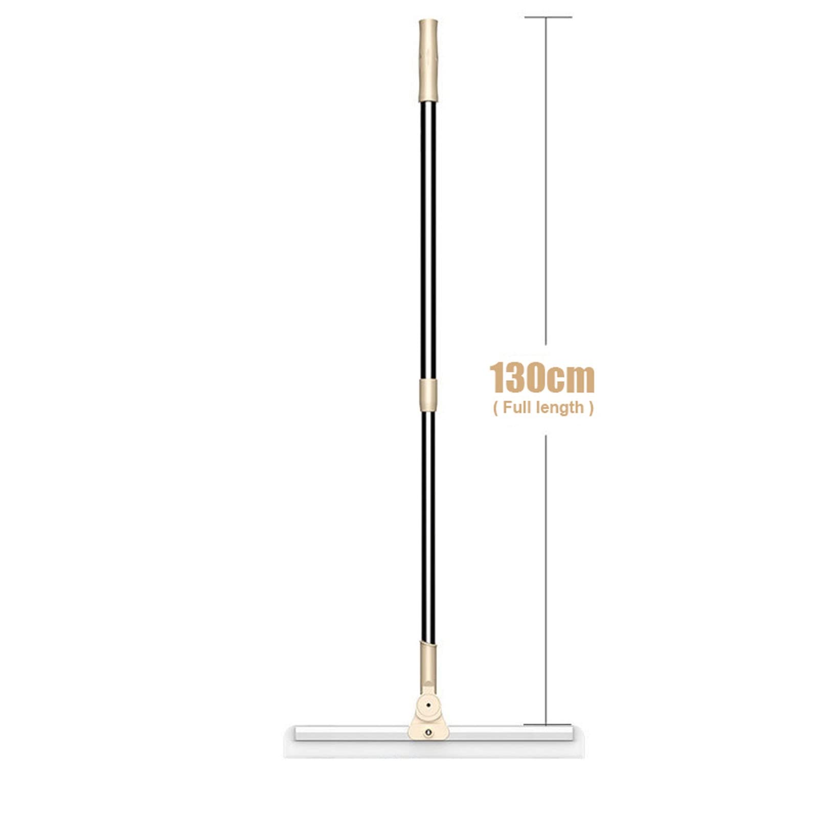 JINGYAN Ściągaczki prysznicowe 1PC Telescopic Floor Wiper Rotatable Window Mirror Shower Scraper Long Handle Bathroom Kitchen Broom Household Cleaning Tools