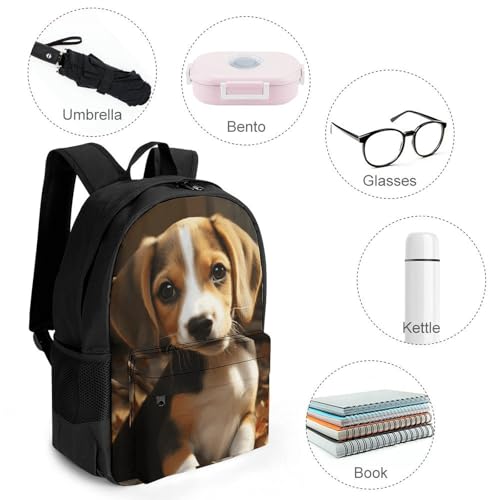 Cute Beagle Laptop Backpack - Waterproof Daypack Lightweight Bookbag for Office Outdoor Travel 16 Inch4