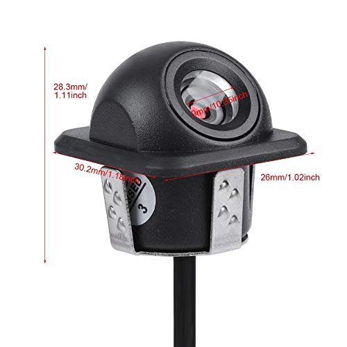 Image of Zopsc Rear View Backup Camera, 12V, 170 Wide Angle, Night Vision, Car Parking Reversing Mirror Camera