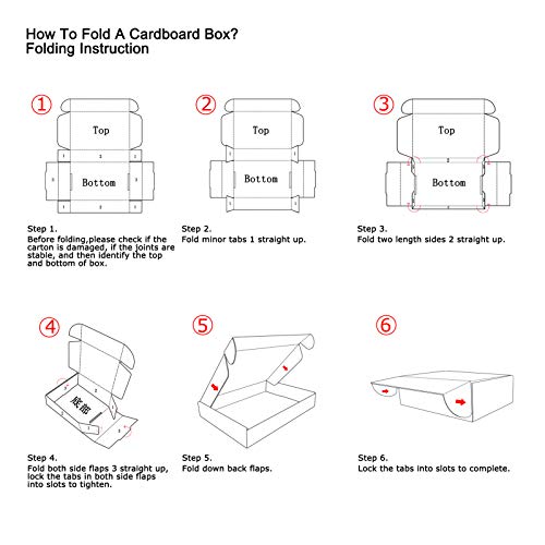 Image of RLAVBL 6x4x3 Inches Shipping Boxes Set of 25, White Small Corrugated Cardboard Box, Mailer Boxes for Packing Small Business