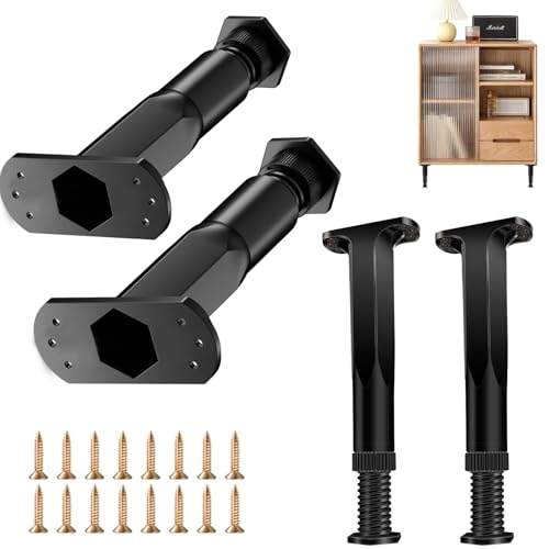 テーブル 脚 継ぎ足し 伸縮式 レベリングフット 4個セット 家具脚 ベッド ソファ 脚 20-37cm 高さ調整 PP製 家具移動パッド 水平調整パット Diy 置き換え足 ローテーブル/ダイニングテーブル/ベッド/テーブル/ソファー用