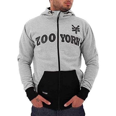 Zoo York Hombre Niño Apollo Hip Hop Estrella Skater Chaqueta con Capucha G - Gris, S Cover