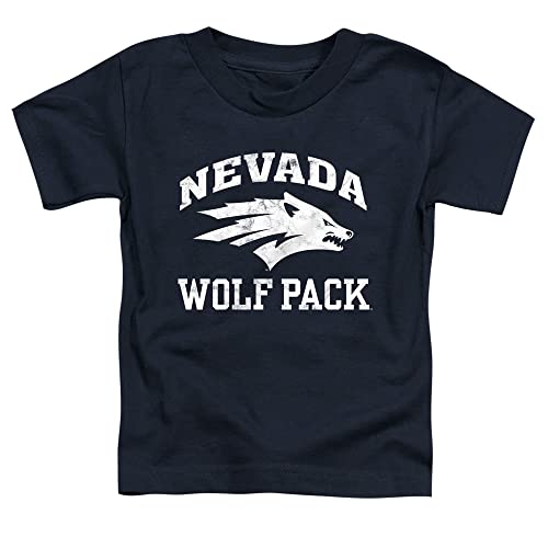 University of Nevada, Reno Official Wolf Pack Logo Unisex Toddler T Shirt,Navy, 2