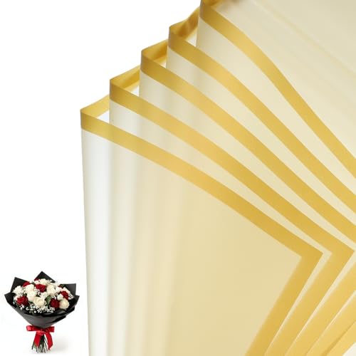 Fini les bouquets détrempés grâce au papier cadeau pour bouquet de fleuriste imperméable doré