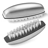 AYBUY Handbürste, 2 Stück Handwaschbürste Edelstahl Set, Nagelbürste, Multifunktions Fingernagelbürste, für Reinigung von Hand, Nagel, Bad, Waschbecken