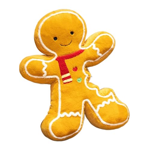 Oreiller d'Épice de Noël : peluche décorative pour lit et canapé