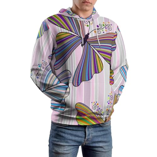 Sweats à capuche papillon UMENG pull manches longues coupe confort