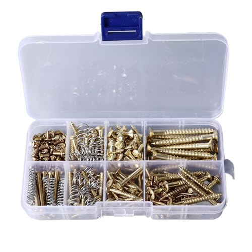 Generic Electric Guitar Screw Kit Bridge Spring, Metal Repair Tool with Sturdy Structure, for Crafted Maintenance (金)