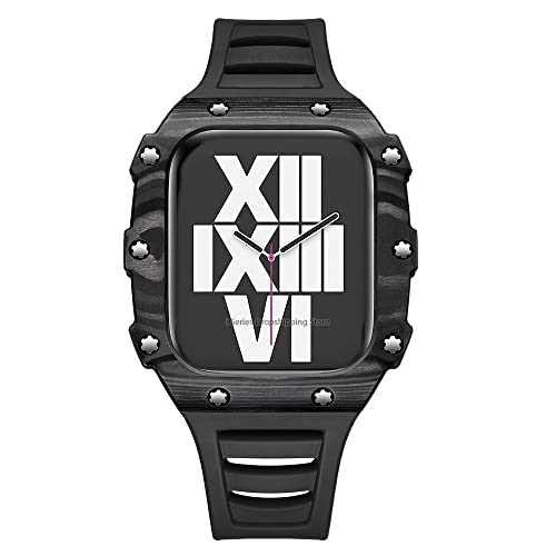 Kit modification Apple Watch carbone pour un style sport chic