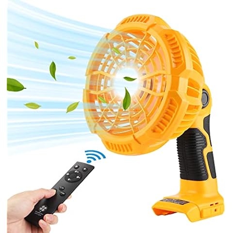 YEX-BUR Portable Camping Fan with LED Lantern Cover