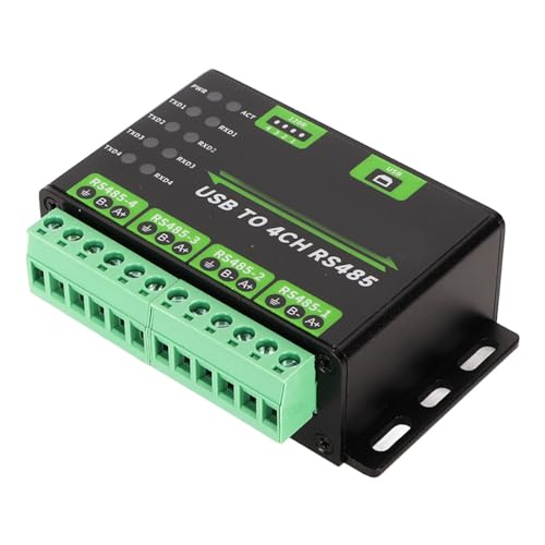 Convertidor USB a RS485 de 4 canales con protección antitruenos industrial 3