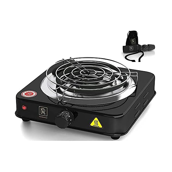 M. ROSENFELD Shisha Kohle Kohleanzünder - Elektrischer Kohleanzünder Black Heat