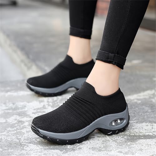 Fashionable Breathable one-Piece Slip-on Casual Dance Shoes for Women, Lightweight and Comfortable Sneakers2
