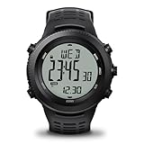 EZON H001 Military Digital Watch for Men, Tactical Outdoor Adventure Watch with Altimeter, Barometer, Compass, Thermometer, Sunrise/Sunset, Timer – Ideal for Hiking, Trekking & Mountaineering