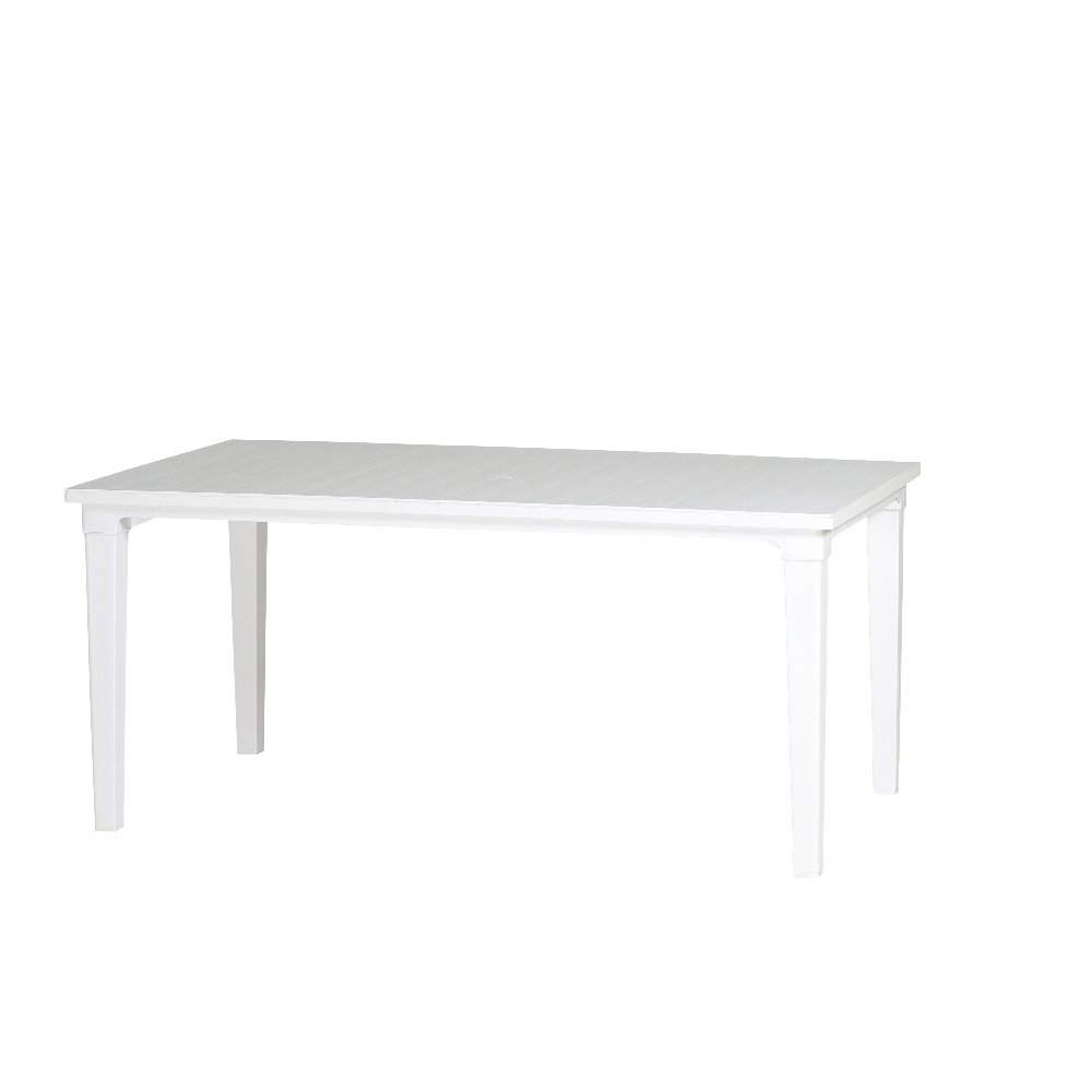 Keter - Mesa de Comedor Exterior Futura de 6 plazas, Color Blanco
