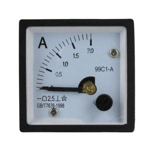 Ampèremètre analogique 48x48 mm à aiguille rotative DC 150A 75mV