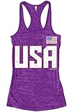 Threadrock Women's USA National Team Burnout Racerback Tank Top