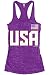 Threadrock Women's USA National Team Burnout Racerback Tank Top