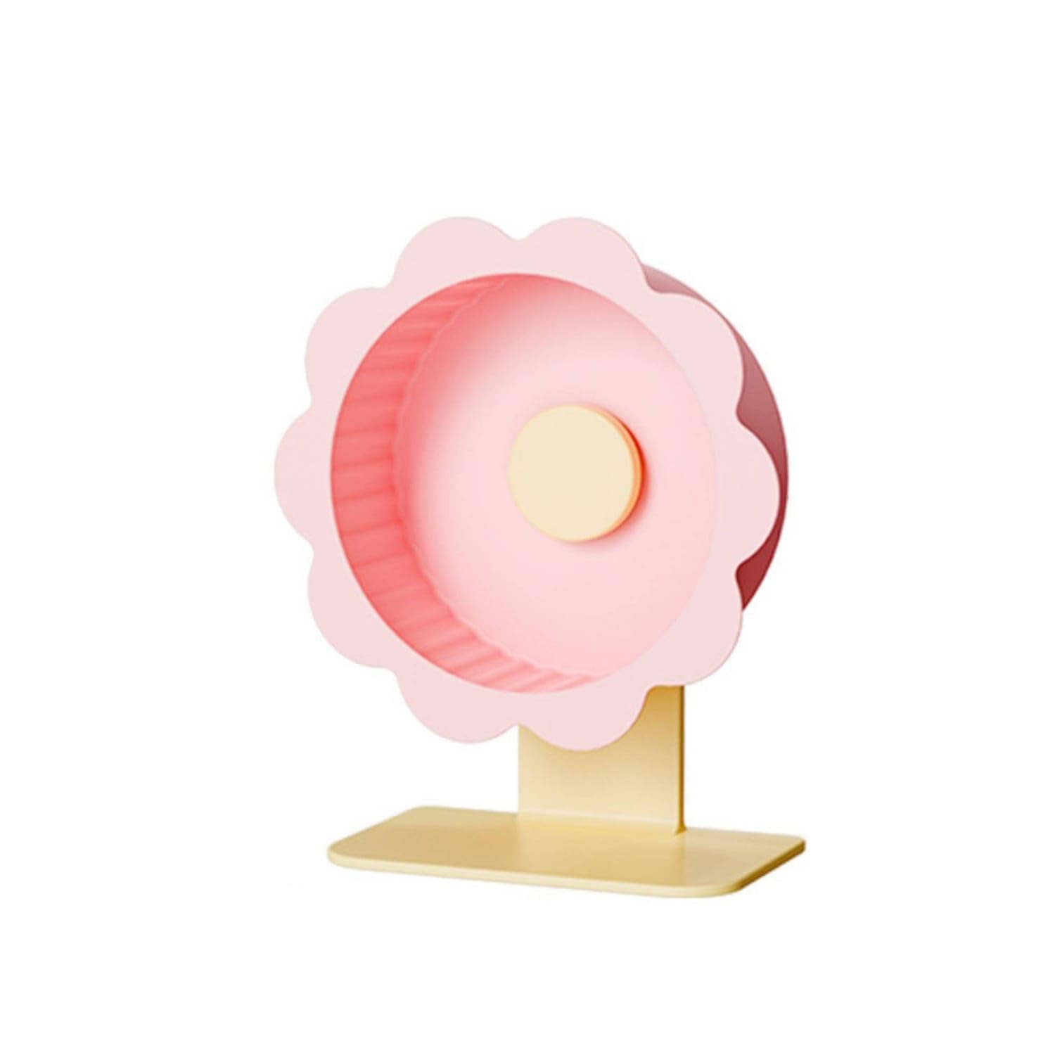 Flower-Shaped Exercise Running Wheel with Stand Adjustable Hamster Wheel with Stand Detachable Pet Toy Stable for Hamsters, Habitats, Cages, 26CM, Cherry Blossom|Exercise & Toys|Pet Supplies-image-8