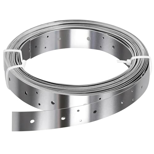 Sangle de serrage perforée inox pour suspendre vos gaines de maison
