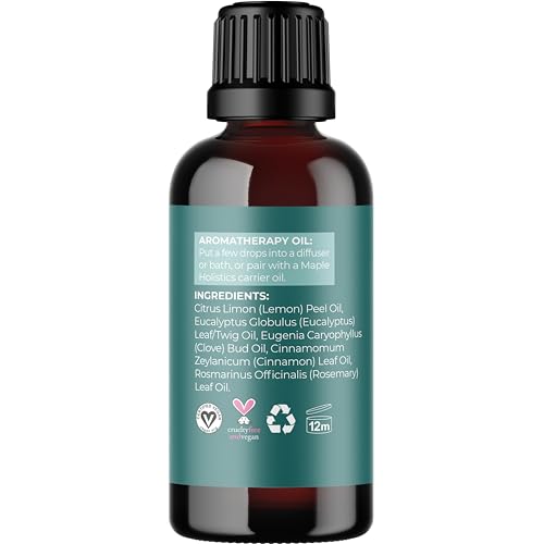 Image of Thieves Myth Essential Oil Blend - Purification Essential Oil Blend for Diffuser of Undiluted Cinnamon Eucalyptus Lemon Rosemary and Clove Essential Oil - Cleansing Aromatherapy Diffuser Oil