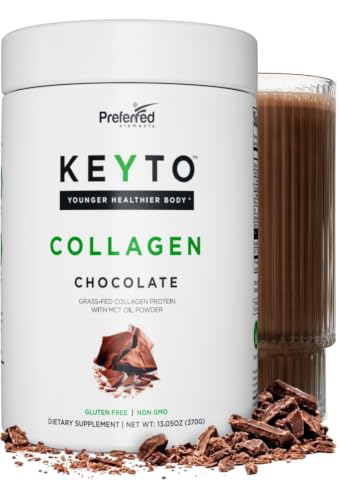 KEYTO Keto Collagen Protein with MCT Oil Powder...