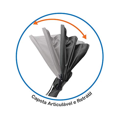 Bandeirante Triciclo Smart Reclinavel Preto