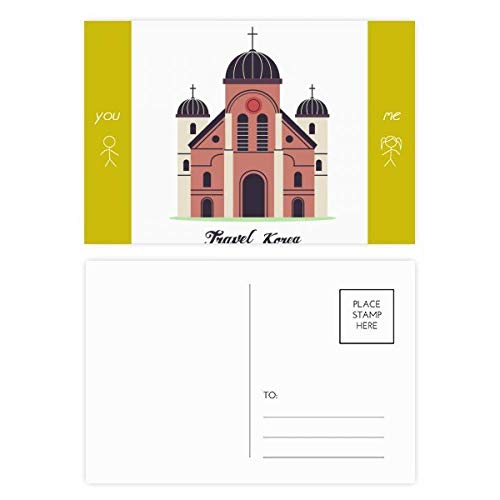 Carte postale Corée du Sud église 20pcs pour écrire vos voeux