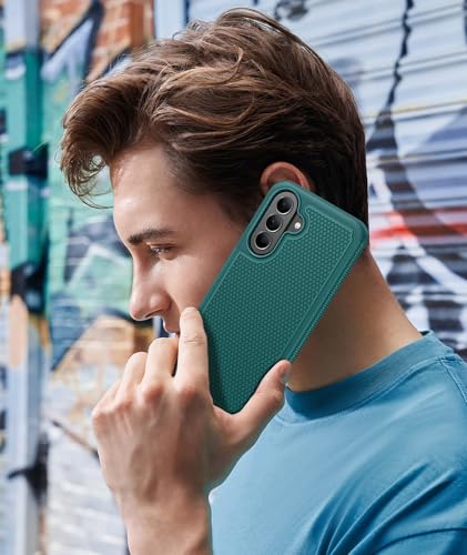 Image of FNTCASE for Galaxy A37-5G Phone Case - Samsung Military Grade Drop Protection Cases, 14ft Drop Tested, Screen Protector Included, Anti-Slip Matte Textured, TPU+PC Dual Layer Shockproof Cover (Green)