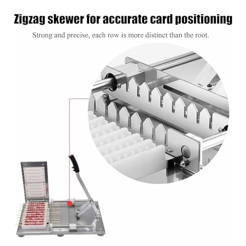 Macchina per la produzione di spiedini in bambù, design portatile ad alta efficienza, per picnic all'aperto e barbecue, ergonomica per un facile utilizzo, produce 10 corde al minuto