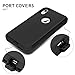 MAXCURY for iPhone XR Case, Heavy Duty Shock Absorption Full Body Protective Case for iPhone 10R, Hard PC Bumper + Soft TPU Back Cover for Men Women Not Built in Screen Protector (Black)